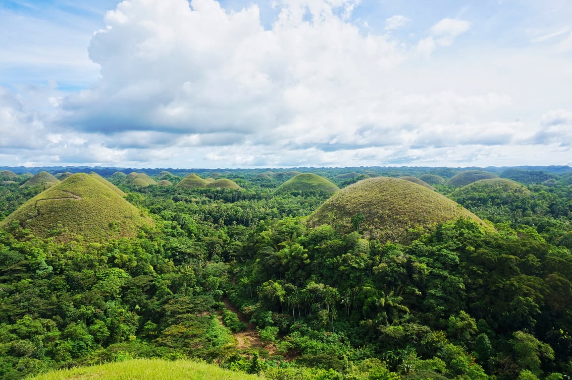 The Chocolate Hills in the Philippines 